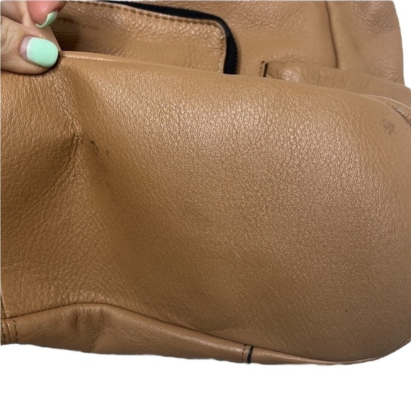 Aimee Kestenberg Sunbury Tan Calf Leather Tote BLEMISH - Picture 8 of 10